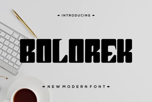 Bolorek: A Modern Display Font That Elevates Creative Ideas