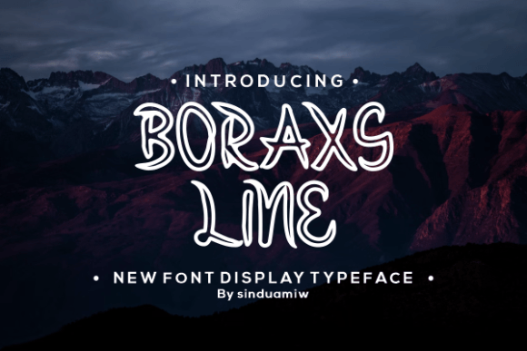 Boraxs Line: A Stylish Display Font for Creative Projects
