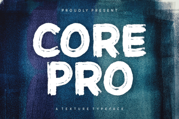 Core Pro: A Grungy Display Font for Dynamic Design