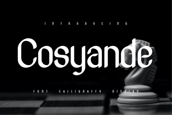 Cosyande: A Unique Display Font for Every Creative Need