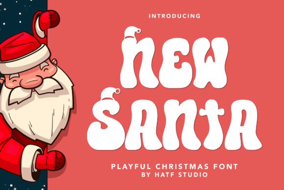 Embrace the Festive Spirit with New Santa: A Playful Christmas Font for Creative Projects