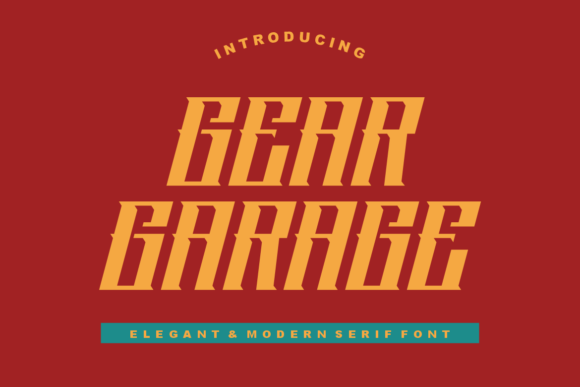 Gear Garage: A Modern Font for Dynamic Design