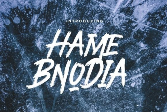 Hame Bnodia: A Modern Brush Font for Creative Projects
