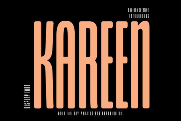 Kareen: A Modern Font for Every Project