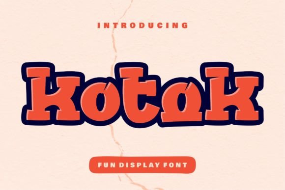 Kotok: A Bold and Modern Display Font for Branding and Design