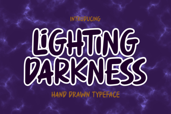 Lighting Darkness: A Bold Font for Creative Projects