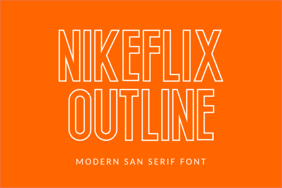 Nikeflix Outline: A Strategic Font for Purposeful Design