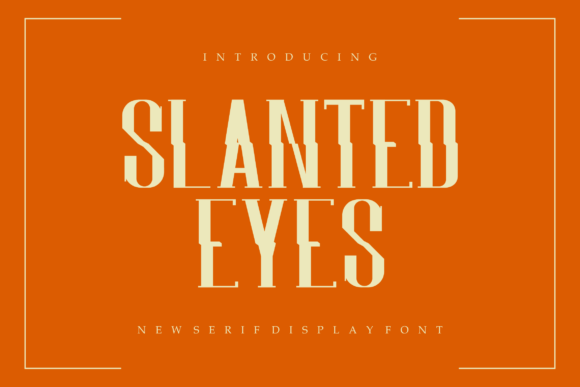 Slantedeyes: A Unique Font for Creative Expression
