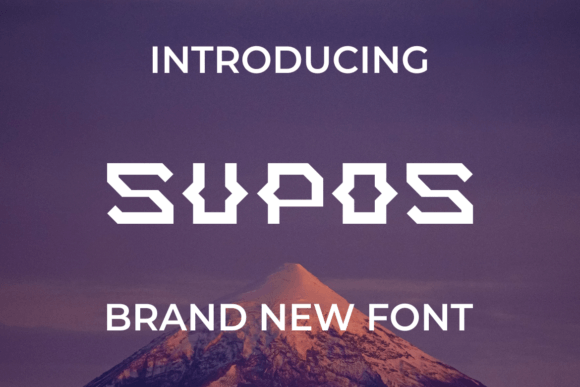 Supos: A Bold and Stylish Display Font