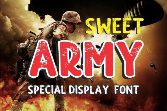 Sweet Army: A Bold and Assertive Display Font for Diverse Applications