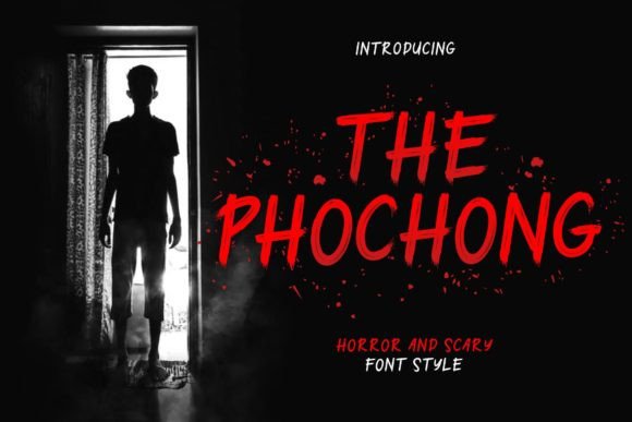 The Phochong: A Bold and Unsettling Font for Horror and Halloween Designs